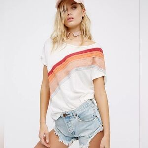 Free People Thein Striped Top